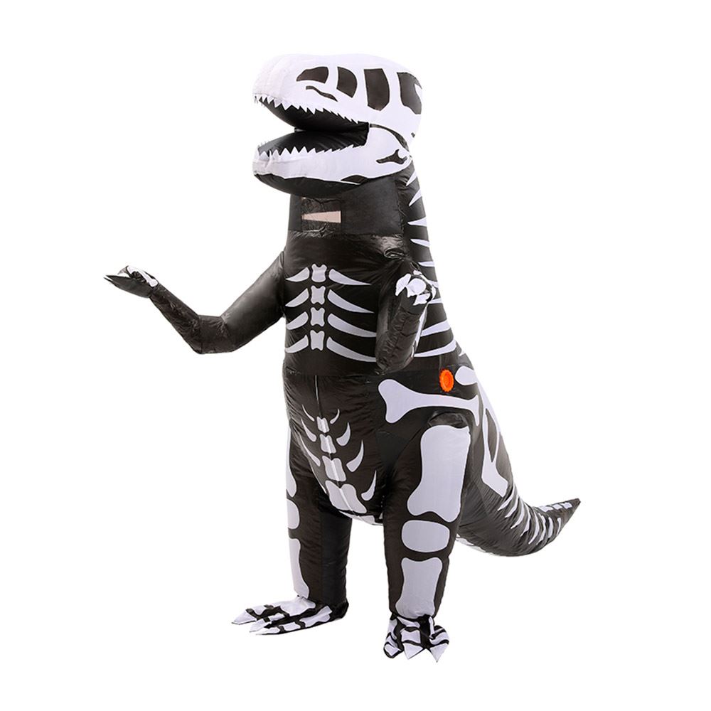 Disfraz Inflable de Dinosaurio Esqueleto para Adulto